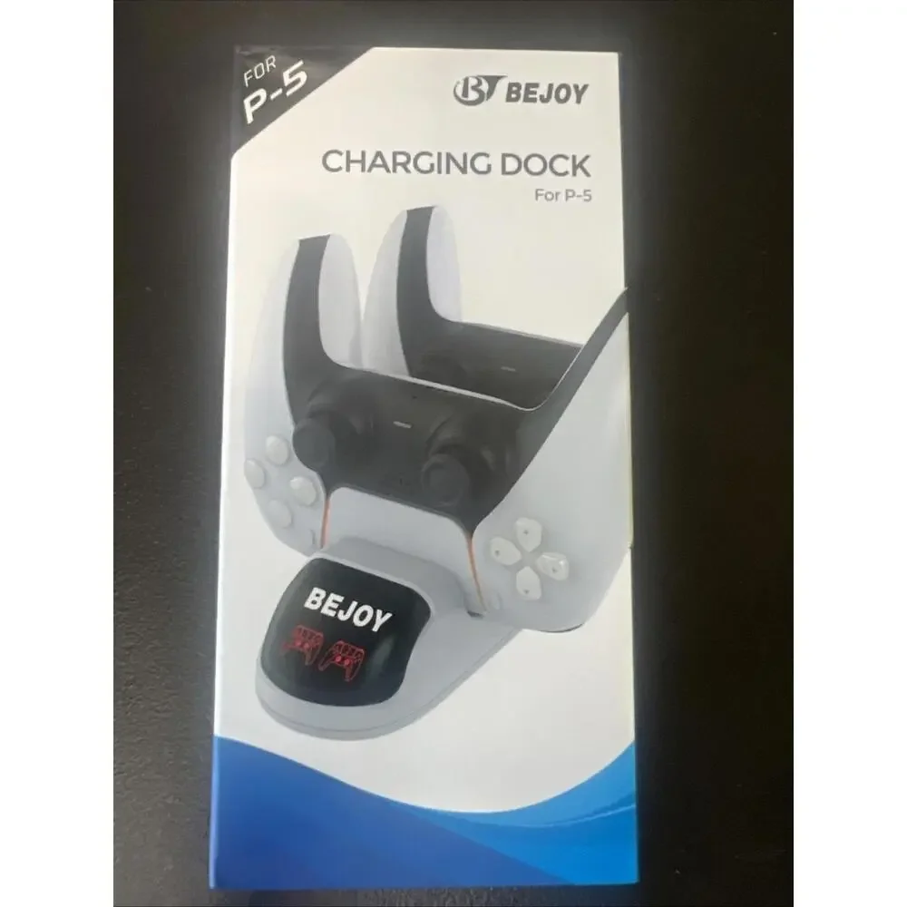 Charging dock for ps-5 game controllers with 2 slots